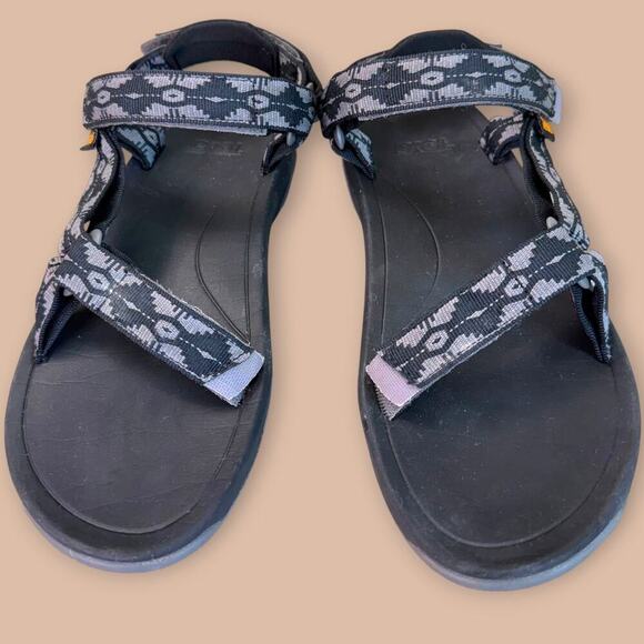 Teva Mens Sports Strappy Walking Sandals Hiking Water Size 7 Aztec Black Gray main image 6